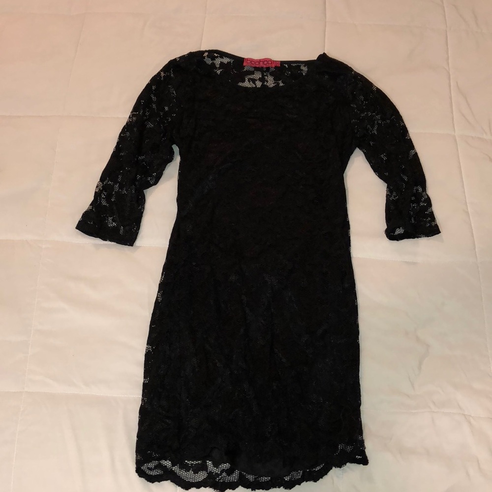 Black lace dress